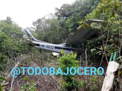 AEROCIVIL REPORTO ACCIDENTE DE AERONAVE EN ZONA URBANA DE MITÚ.